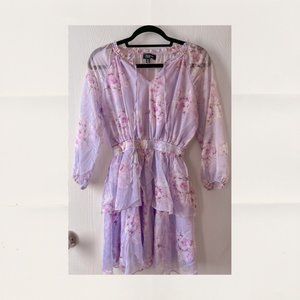 Lavender floral mini dress 😍